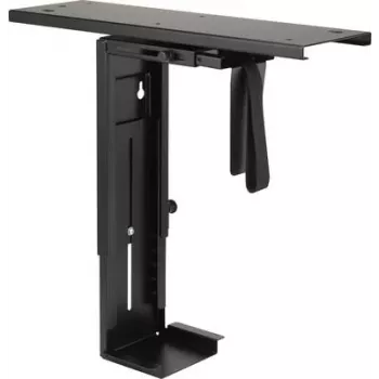 Suporte para PC SpeaKa Professional SP-6353552 preto – suporte para secretária/portátil, inclinável e rotativo