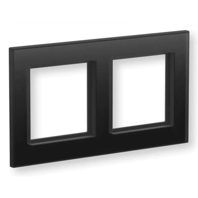 eQ-3 Homematic IP Moldura de vidro dupla, preto (162149A1)