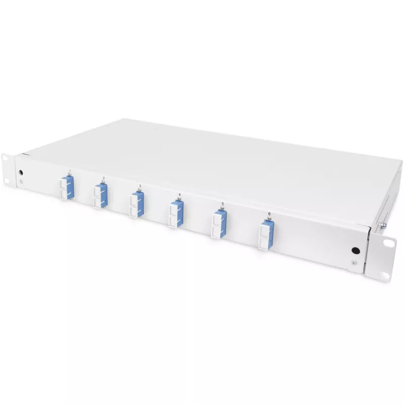 Caixa de fusão de fibra ótica Digitus DN-96320/9 SC OS2 51,5 cm Cinzento