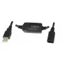 Cabo USB LogiLink 15M USB 2.0 M/F preto