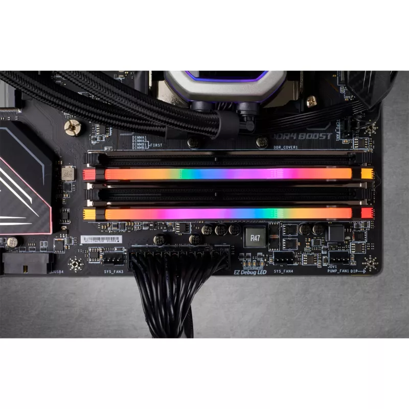 DIMM 32 GB DDR4-2666 2x 16 GB kit duplo preto CMW32GX4M2A2666C16 Vengeance RGB PRO INTEL XMP