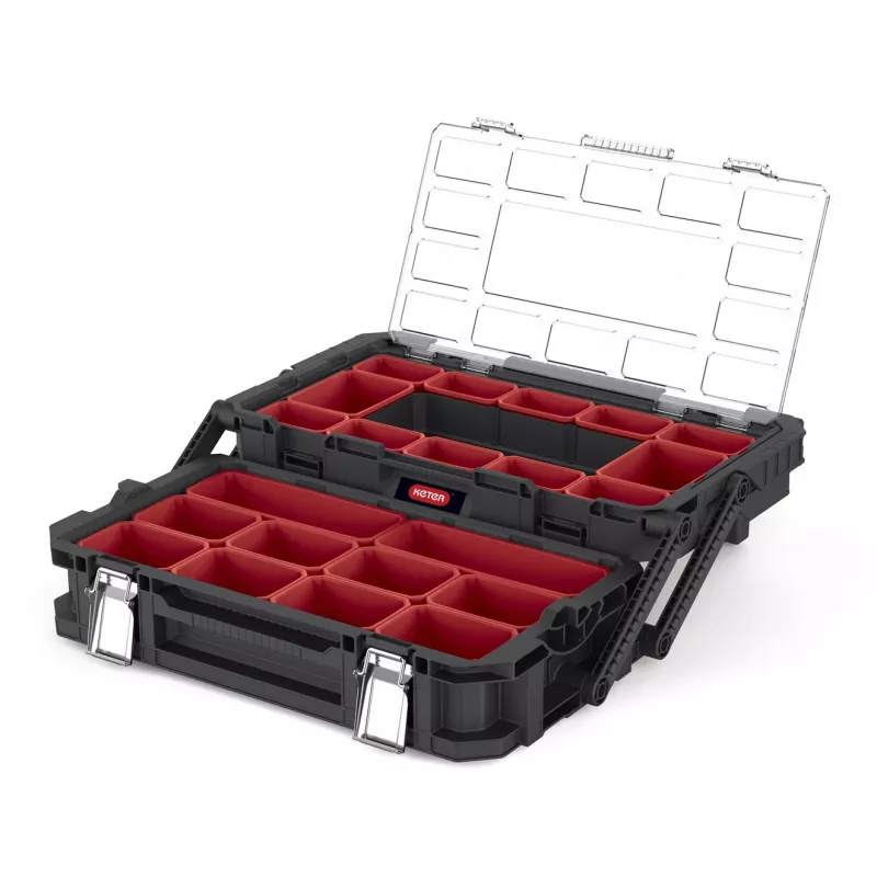 Organizador Keter Connect Cantilever 22 14L /Preto/ Vermelho