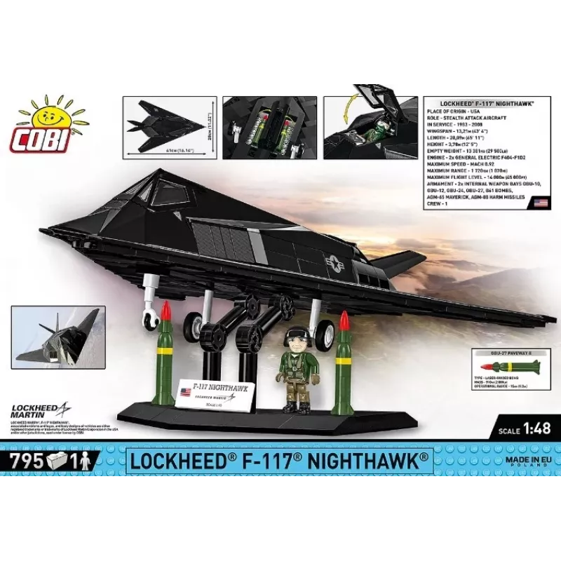 Maquete Lockheed F-117 Nighthawk (escala 1:48)