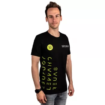 T-shirt der8auer YT-Design tamanho L — decote redondo em algodão, roupa casual