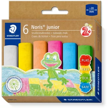 Giz de rua Staedtler 2365 C6 — Noris junior, cores sortidas, diâmetro 20 mm, 1 unidade