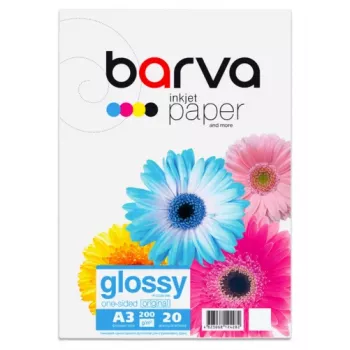 Papel fotográfico Barva (IP-C200-346) Glossy, 200 g/m², A3, 20 folhas