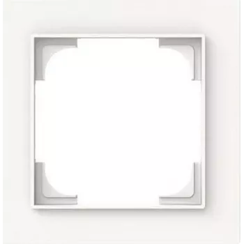 BJ Moldura de cobertura 1 módulo 1721-44M Busch-art linear branco estúdio mate 1 (2CKA001754A4838)