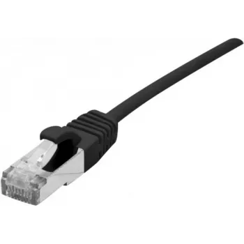 Cabo de rede Dexlan 858736 preto 0,5 m Cat6a S/FTP RJ-45