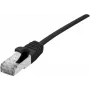 Cabo de rede Dexlan 858736 preto 0,5 m Cat6a S/FTP RJ-45