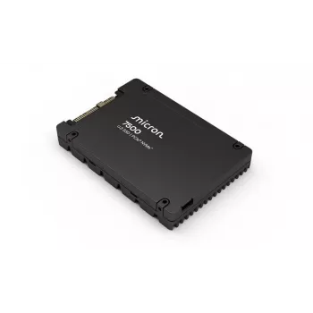 SSD | MICRON | Série SSD 7500 MAX | 800GB | NVMe | tecnologia de flash NAND 3D NAND | velocidade de escrita 1400 MB/s | velocidade de leitura 6800 MB/s | fator de forma U.3 | TBW 4380 TB | MTBF