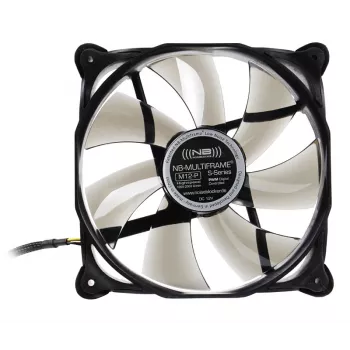 Ventoinha para caixa de computador NoiseBlocker Multiframe M12-P 120 mm, 2000 rpm, 133 m³/h, 4,5 V, preta