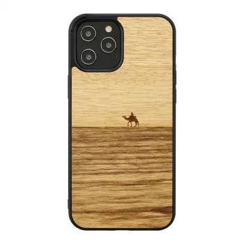 Capa para telemóvel Man and Wood para iPhone 12 / 12 Pro — terra preto