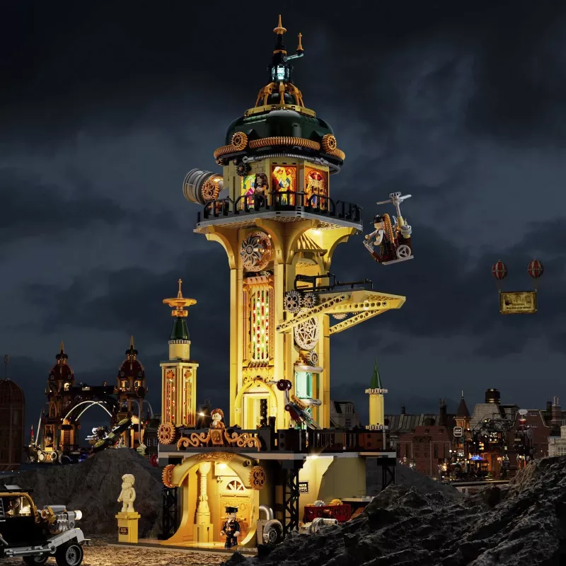 Torre de vigia steampunk, Brinquedo de construção