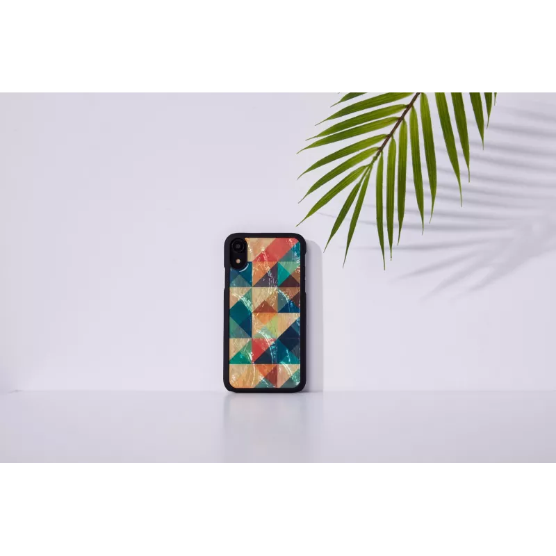 Capa para smartphone iKins para iPhone XR — Mosaic preta capa de proteção