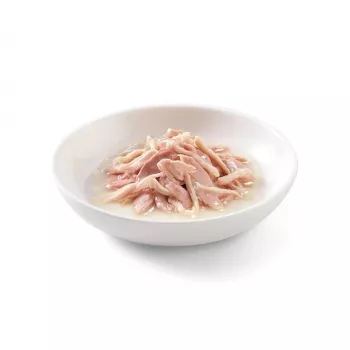 SCHESIR em água de cozedura Atum com frango e arroz - Alimento húmido para gatos - 85 g
