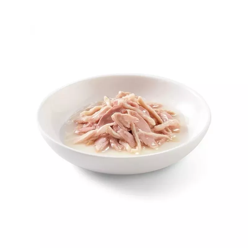 SCHESIR em água de cozedura Atum com frango e arroz - Alimento húmido para gatos - 85 g
