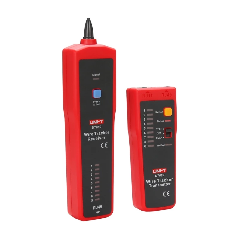 Detetor de par de cabos com testador RJ-45 UT-682