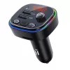 Transmissor FM VAKOSS TC-B439K Bluetooth USB, 87,5–108 MHz, reprodução microSD/USB, saída 5V/3,1A, indicador RGB