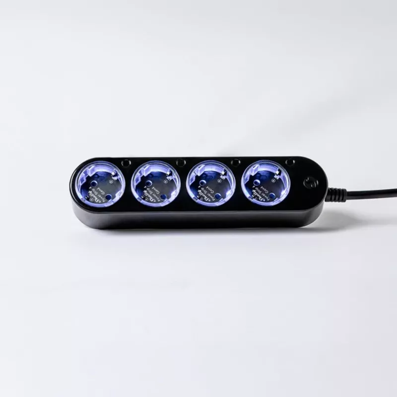 Régua de tomadas Shelly Plug & Play PS4 Gen4 — 4 tomadas, 12 A por tomada