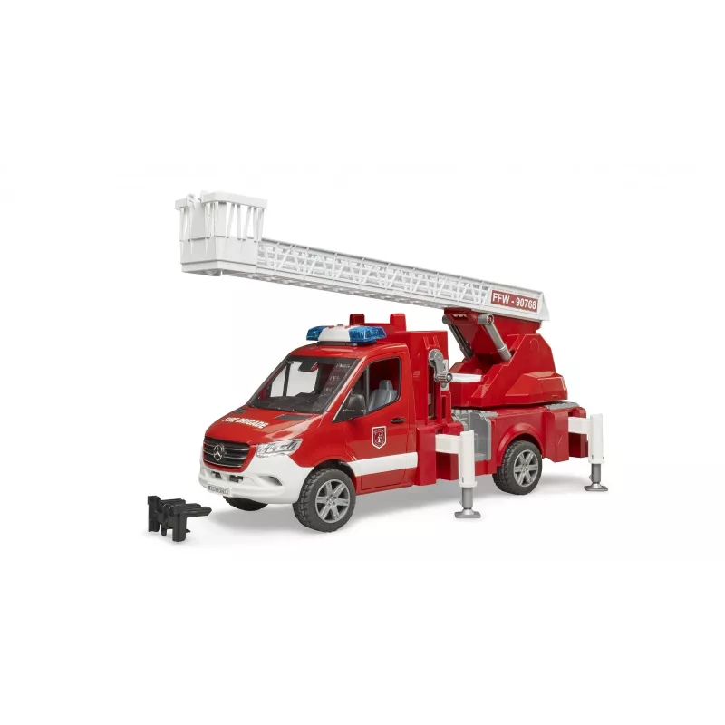 Carro de bombeiros BRUDER 02673 vermelho branco plástico ABS 4 anos