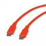 Cabo ROLINE USB 2.0 C-C ST/ST silicone 60W 1m laranja - cabo - Digital/Dados (11.02.9124)