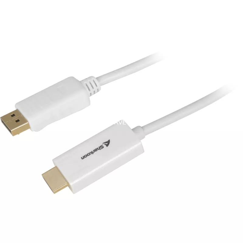 Adaptador de cabo DisplayPort para HDMI Sharkoon DisplayPort 1.2 → HDMI 4K ativo 2 m 60 Hz