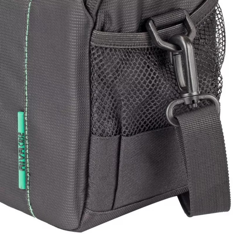 Mala de ombro Rivacase 7420 preta compatibilidade SLR