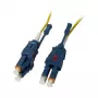 Cabo de patch de fibra ótica 2 fibras 15 m LC-LC 9/125 µm OS2 Uniboot rotativo Push/Pull AD 2 mm - cabo - fibra monomodo (S215533)