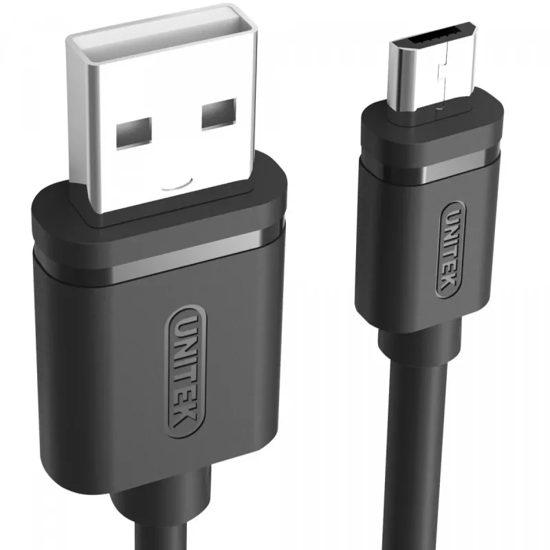 Cabo USB UNITEK Y-C434GBK USB 2.0 1,5 m USB A Micro-USB B preto