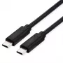 Cabo ROLINE USB4 Gen3x2, CC, ST/ST, 40Gbit/s, 240W, preto, 0,5 m (11.02.9100)