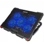 Base de arrefecimento Tellur Basic 17, 5 ventoinhas, LED, preta