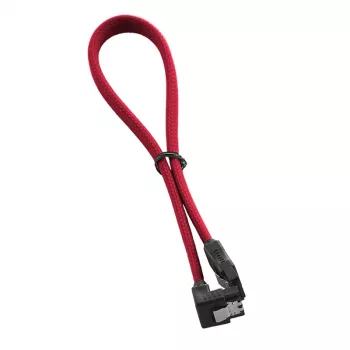 Cabo SATA-3 em ângulo reto ModMesh 30 cm - vermelho - cabo - digital/dados (CM-CAB-RSAT-N30KR-R)