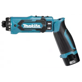 Parafusadeira/aparafusadora de impacto com bateria Makita DF012DSE 650, 200 preto, azul