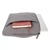 Manhattan Seattle Mala para portátil 39,6 cm (15,6 polegadas), Cinzento, Acolchoada, Forro interior extra macio, Compartimento principal com fecho de correr duplo, Bolso frontal com fecho de correr, Alça de transporte, Repelente à água e durável, Sleeve para portátil, Três anos de garantia