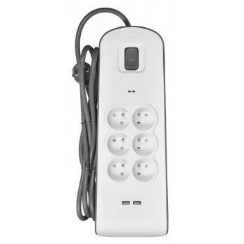 Proteção contra sobretensões Belkin BSV604ca2m branco 6 tomadas AC 2 m