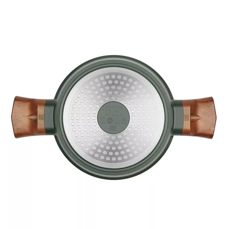Panela de barro RESTO 93701 — 20 cm de diâmetro, 2,6 L de capacidade, utensílio de cozinha para fogão
