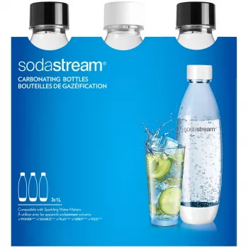 Garrafa de carbonatação SodaStream 2260748 3 unidades (embalagem danificada)