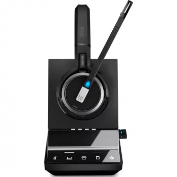 EPOS IMPACT SDW 5066T - Sistema de headset - On-Ear - DECT - sem fios, com fio - preto - Certificado para Microsoft Teams, Otimizado para UC (1001039)