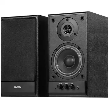 Altifalante multimédia SVEN SPS-702 (estéreo, 40W, 40Hz-22Hz, pele preta)