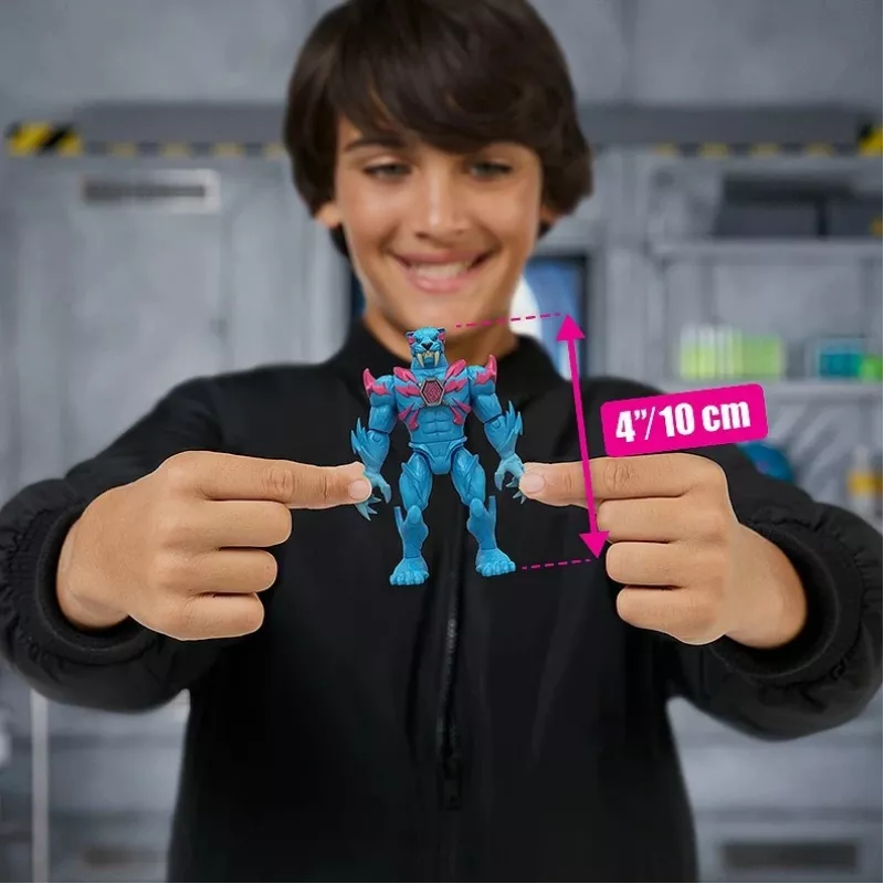 Conjunto de figuras Cobi Mr Beast Lab Hybrids — figuras de ação colecionáveis da Cobi
