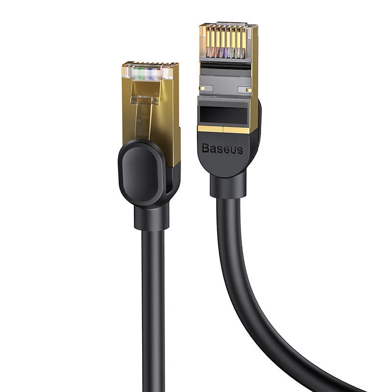 Cabo de rede Baseus Ethernet RJ45, 10Gbps, 1m (preto)