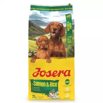 Alimento seco para cães JOSERA Mother & Puppy Salmon & Rice 12,5 kg — alimento completo para cachorros, 30 % proteína, 22 % gordura