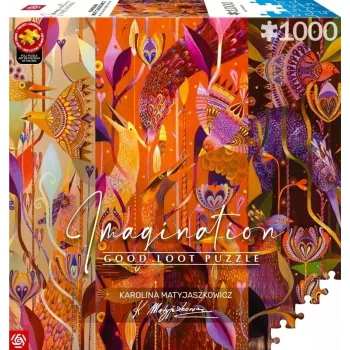 Puzzle Good Loot Imagination - Karolina Matyjaszkowicz: No meio dos pássaros - Um tríptico 1000 peças