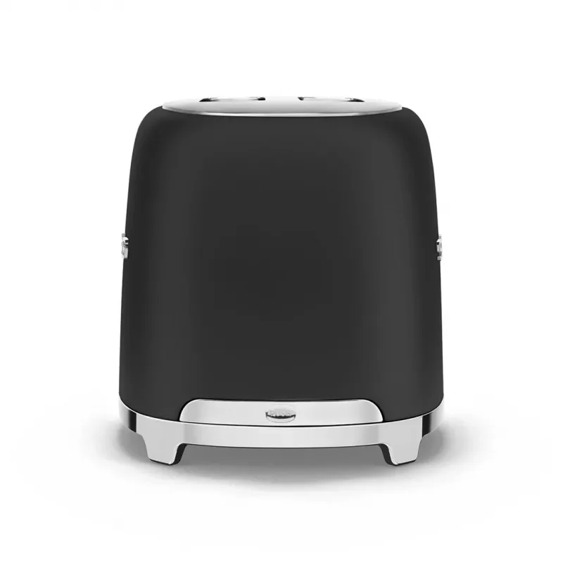 Torradeira Smeg 50's Style TSF01BLMEU 2 fatias preto aço inoxidável