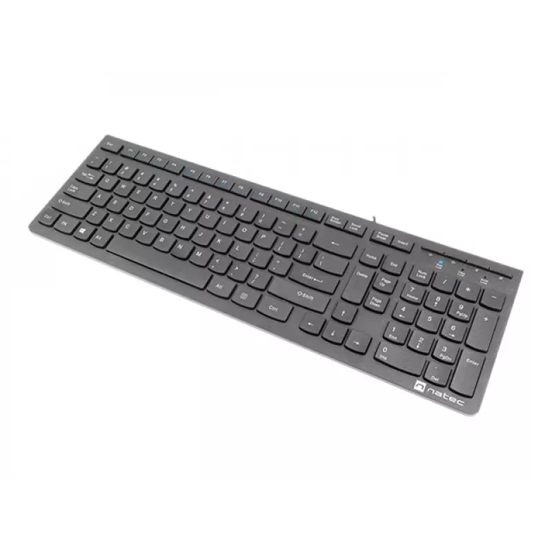 Natec Discus 2 - teclado - QWERTY - US - preto - teclado - inglês dos EUA - preto
