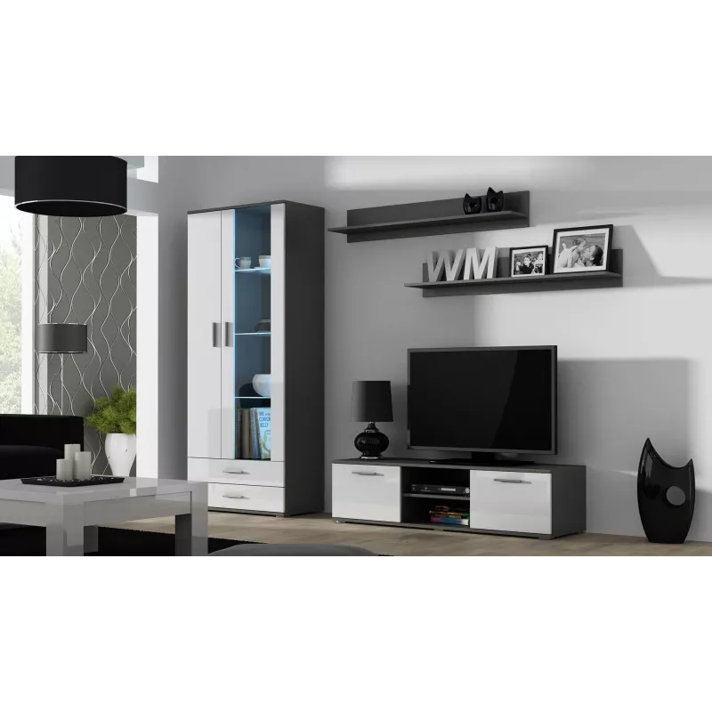 Suporte de TV para cama SOHO 140 cinzento/branco brilhante