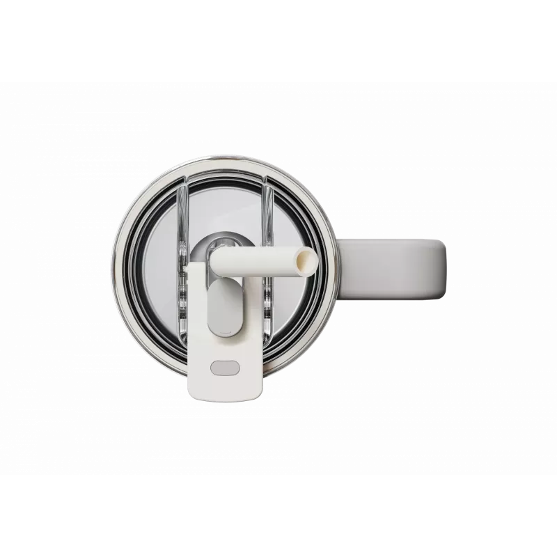 Copo com palhinha térmica Xiaomi Straw Mug branco 1 L — interior em aço inoxidável, à prova de fugas, 240×132×97 mm