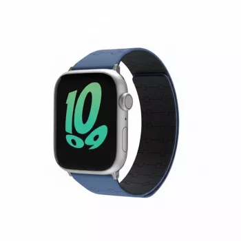 Pulseira GUAN Premium Pro para Apple Watch 44 mm 45 mm 42 mm 49 mm 46 mm — Azul preto