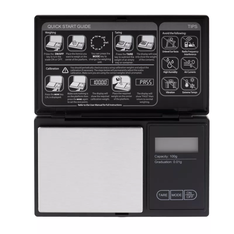 Adler | Balança de precisão | AD 3176 | Capacidade máxima 0,1 kg | Preto