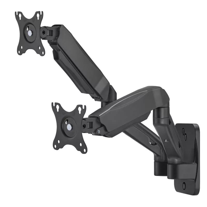 Suporte de parede Maclean para dois monitores, 17-32'', máx. 9 kg, mola mecânica, MC-988